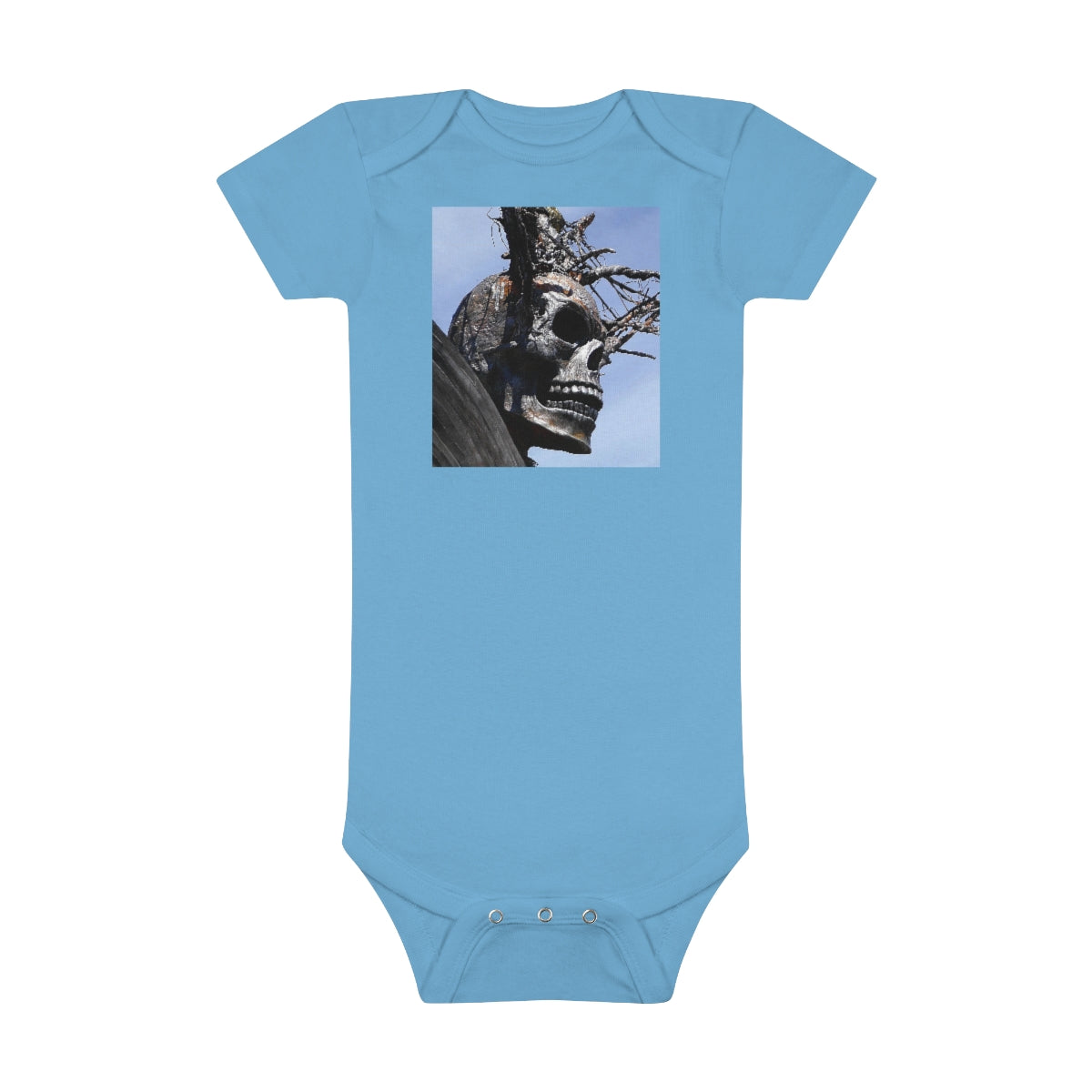 Skull Warrior - Baby Short Sleeve Onesie - Fry1Productions