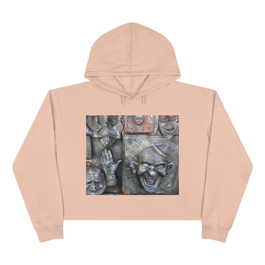Cosmic Laughter - Crop Hoodie - Fry1Productions