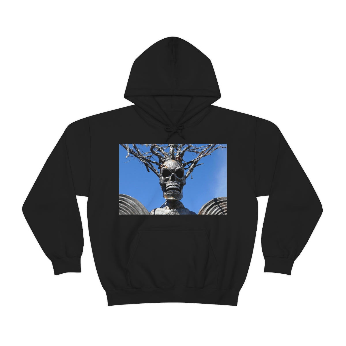 Skull Warrior Stare - Unisex Heavy Blend Hooded Sweatshirt - Fry1Productions