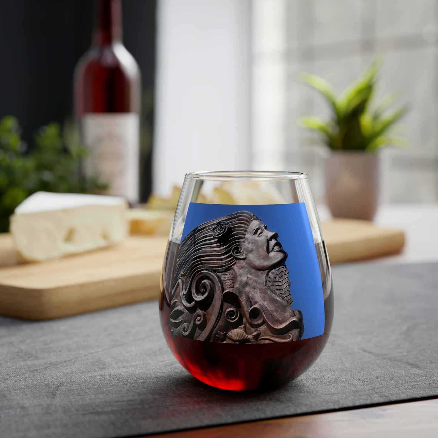 Nymph Beauty - Stemless Wine Glass, 11.75 oz - Fry1Productions