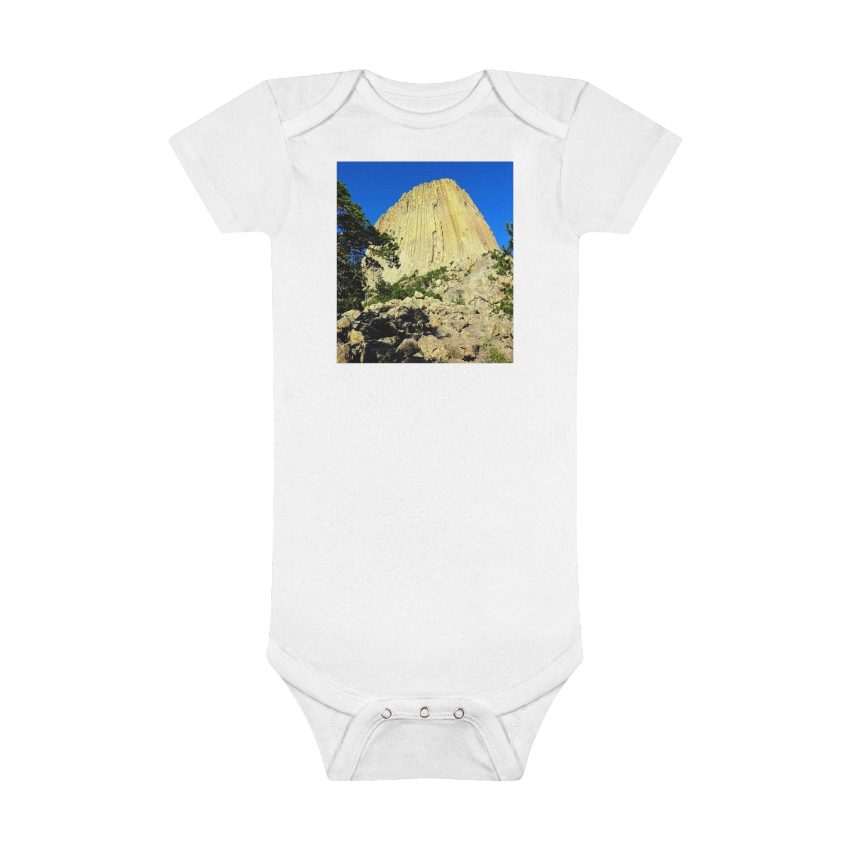 Reaching Heaven - Baby Short Sleeve Onesie - Fry1Productions