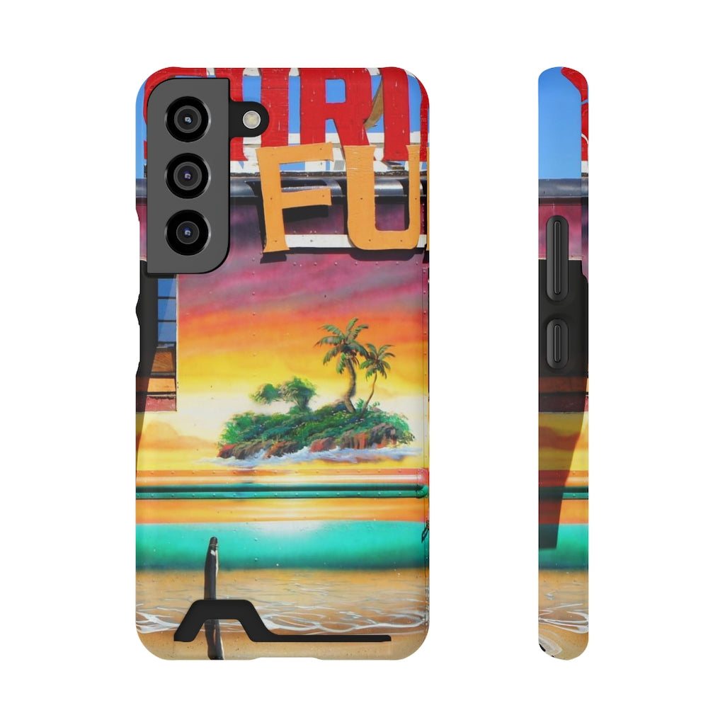 "Island Love" - Galaxy S22 S21 & iPhone 13 Case With Card Holder - Fry1Productions