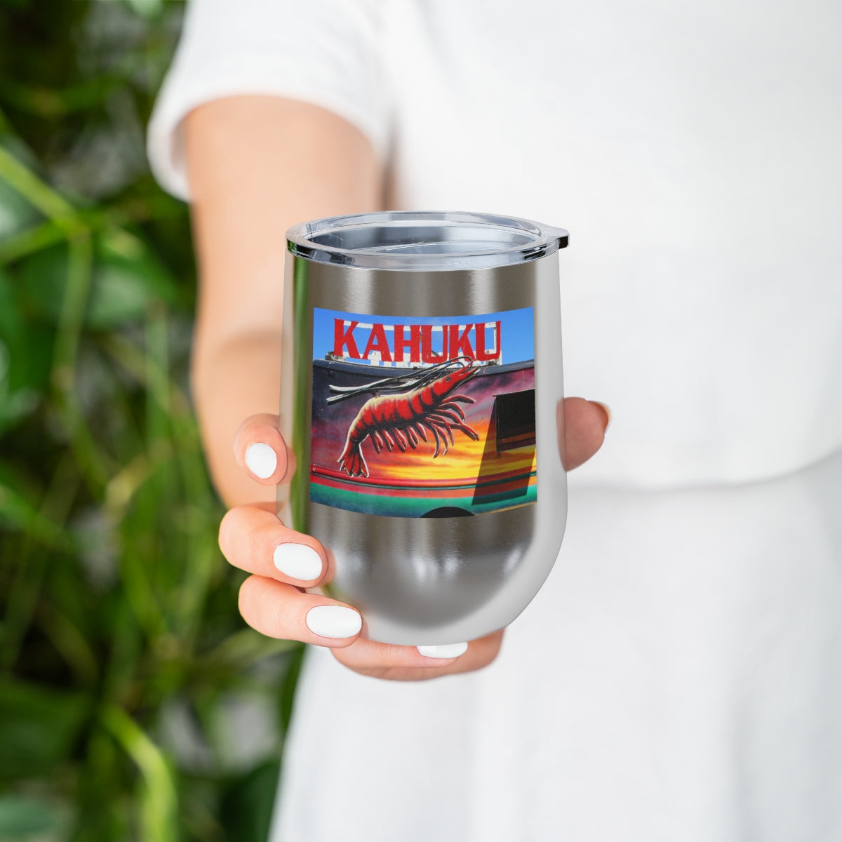 Kahuku Kai - 12 oz Insulated Wine Tumbler - Fry1Productions