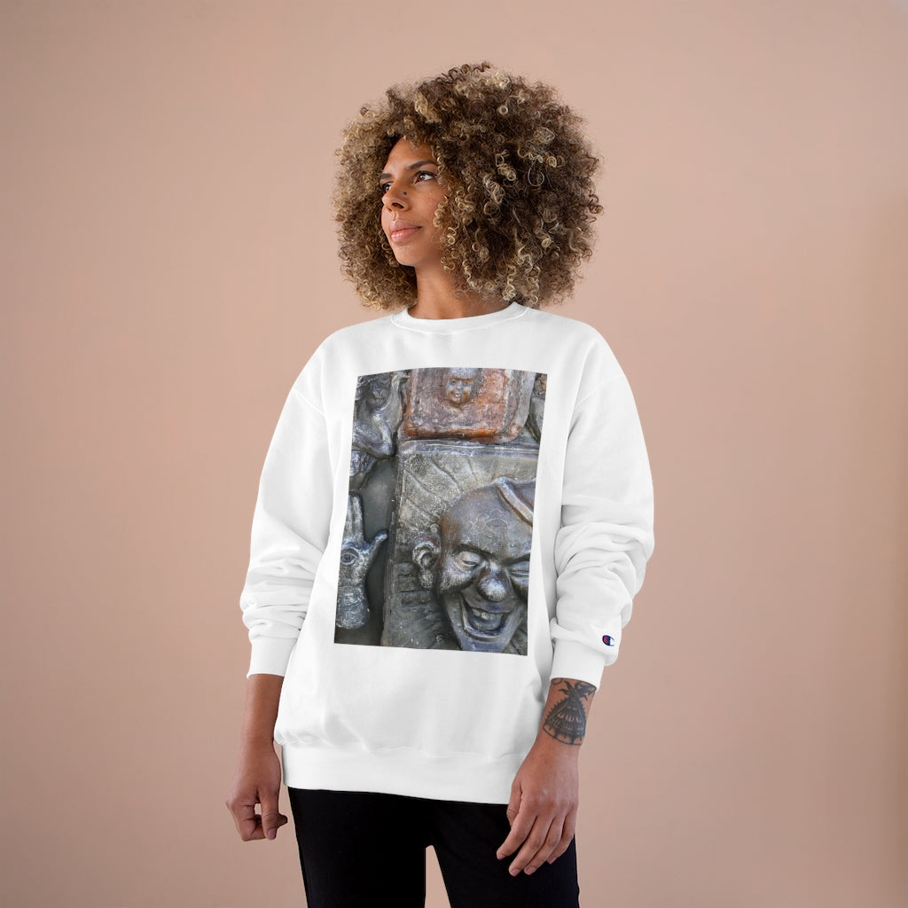 Cosmic Laughter - Champion Sweatshirt - Fry1Productions