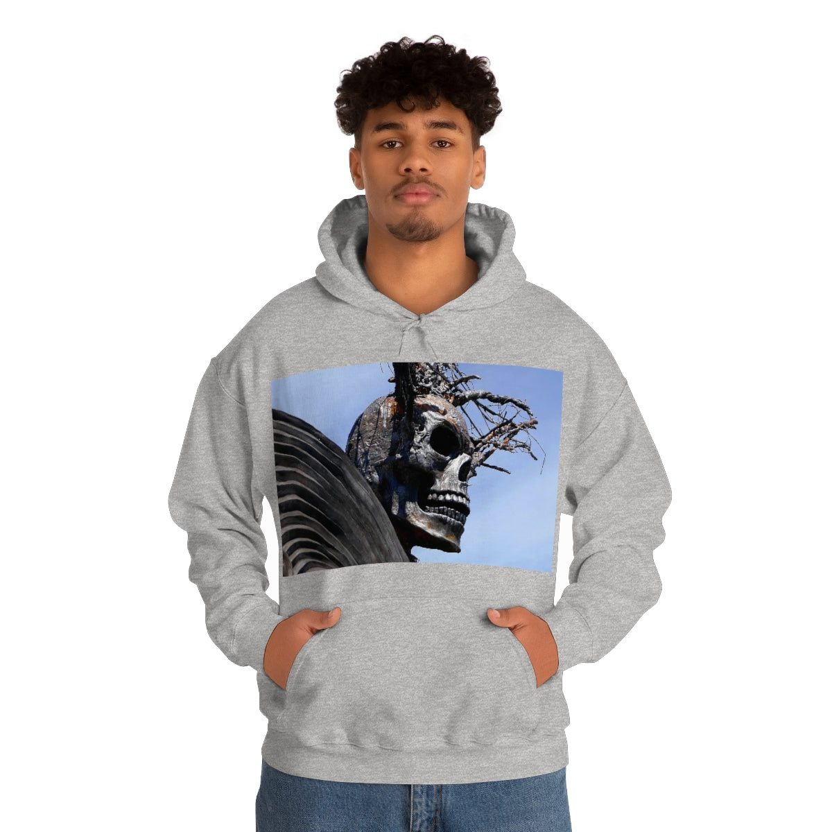 Skull Warrior - Unisex Heavy Blend Hooded Sweatshirt - Fry1Productions