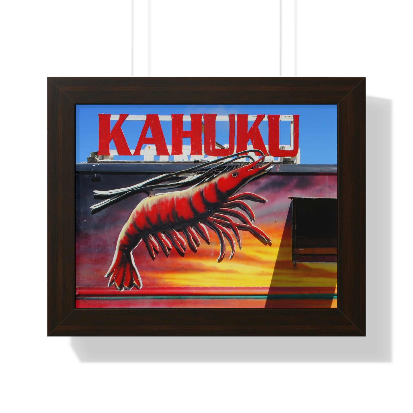 Kahuku Kai - Framed Horizontal Poster - Fry1Productions