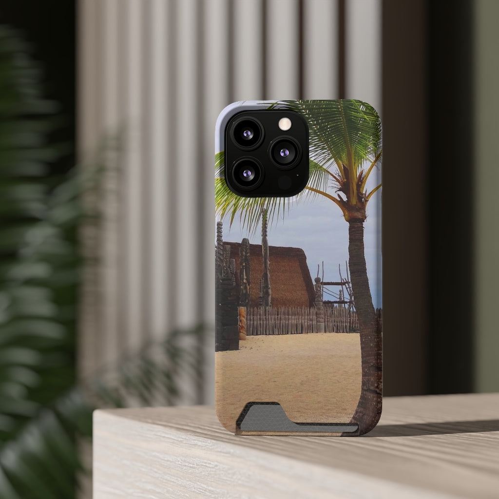 “Florescence Hale O Keawe” - Galaxy S22 S21 & iPhone 13 Case With Card Holder - Fry1Productions