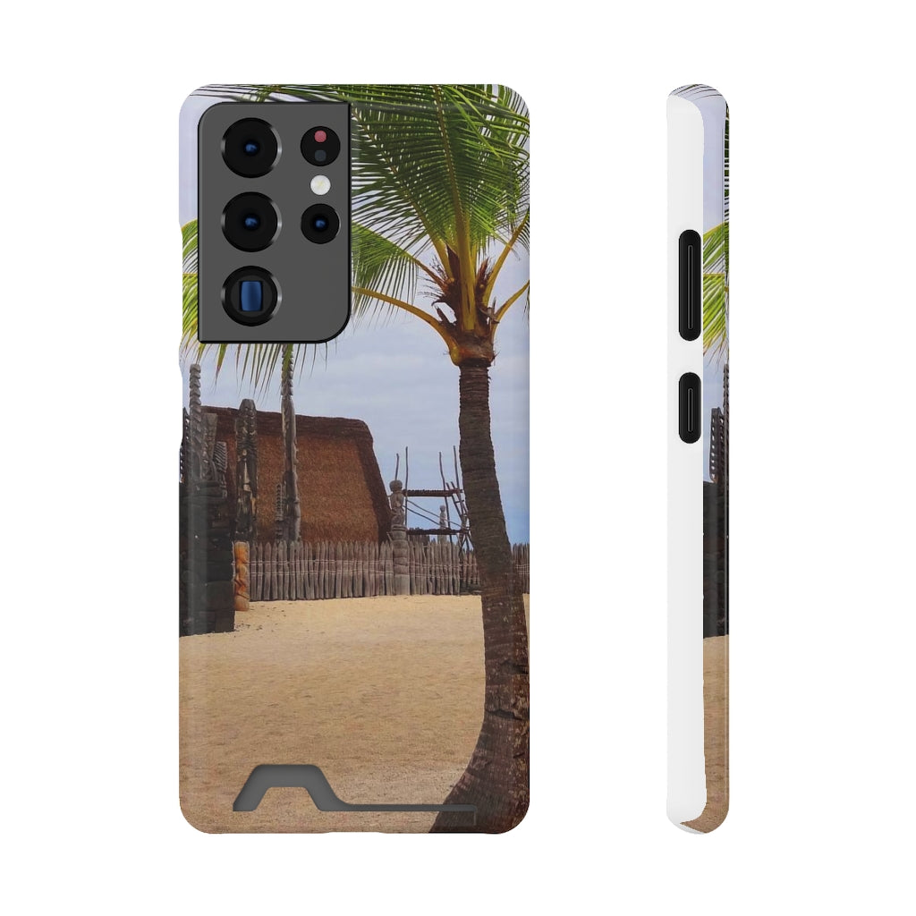 “Florescence Hale O Keawe” - Galaxy S22 S21 & iPhone 13 Case With Card Holder - Fry1Productions