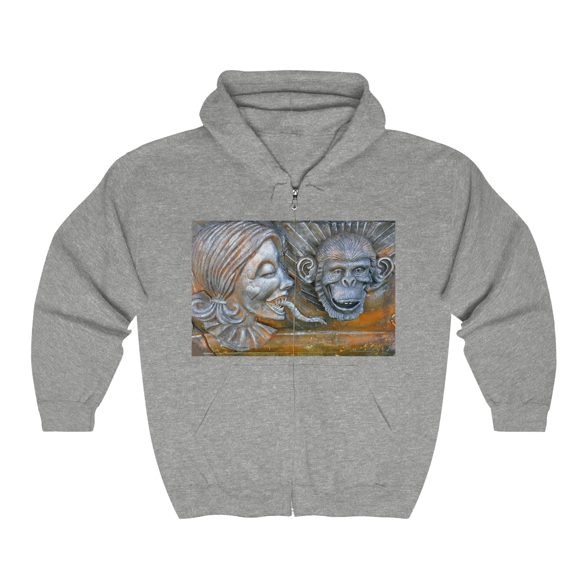 Snakily Speaking - Unisex Heavy Blend Full Zip Hooded Sweatshirt - Fry1Productions