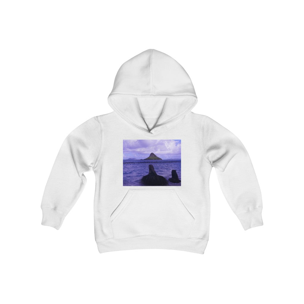 "Wade To Chinaman's Hat" - Youth Heavy Blend Hooded Sweatshirt - Fry1Productions