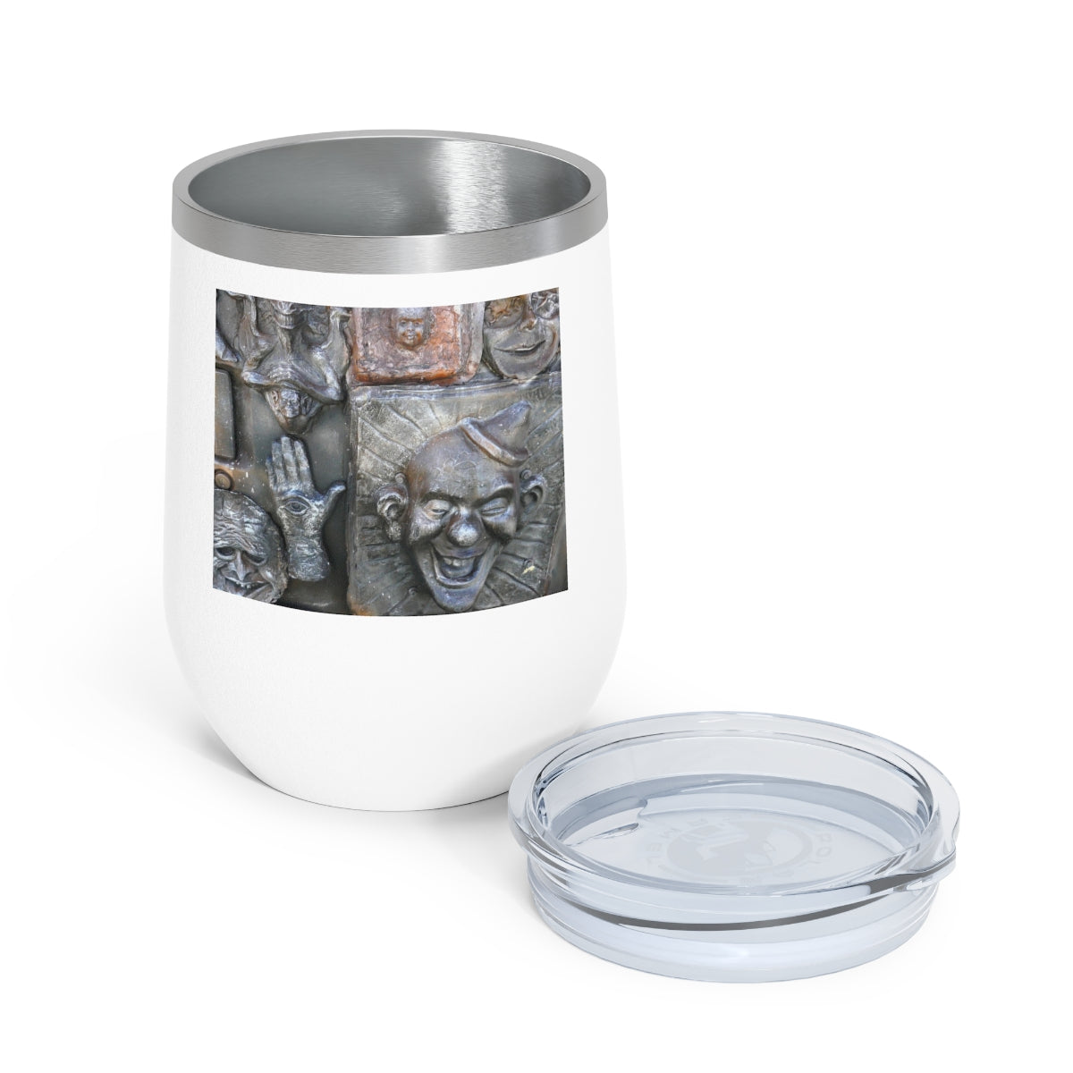 Cosmic Laughter - 12 oz Insulated Wine Tumbler - Fry1Productions