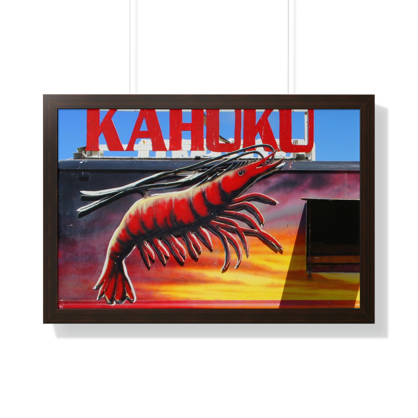 Kahuku Kai - Framed Horizontal Poster - Fry1Productions
