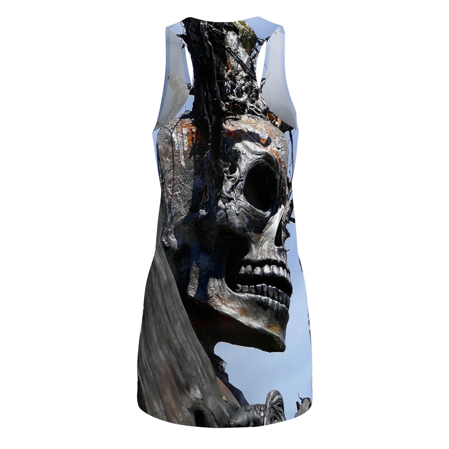 Skull Warrior - Women's All-Over Print Racerback Dress - Fry1Productions