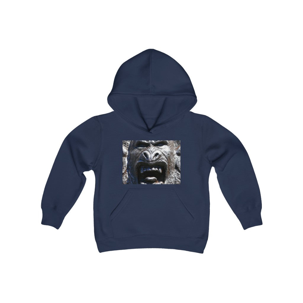 "Frenzy Scream" - Youth Heavy Blend Hooded Sweatshirt - Fry1Productions