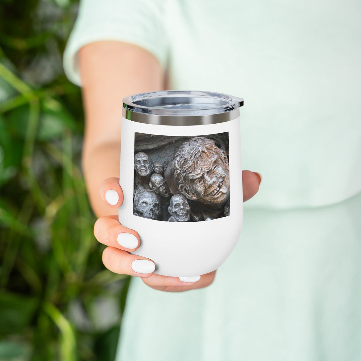 Waiting for the King - 12 oz Insulated Wine Tumbler - Fry1Productions