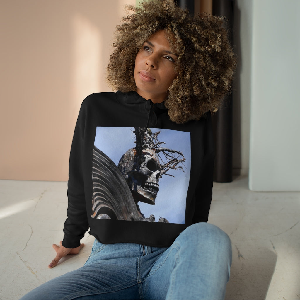 Skull Warrior - Crop Hoodie - Fry1Productions