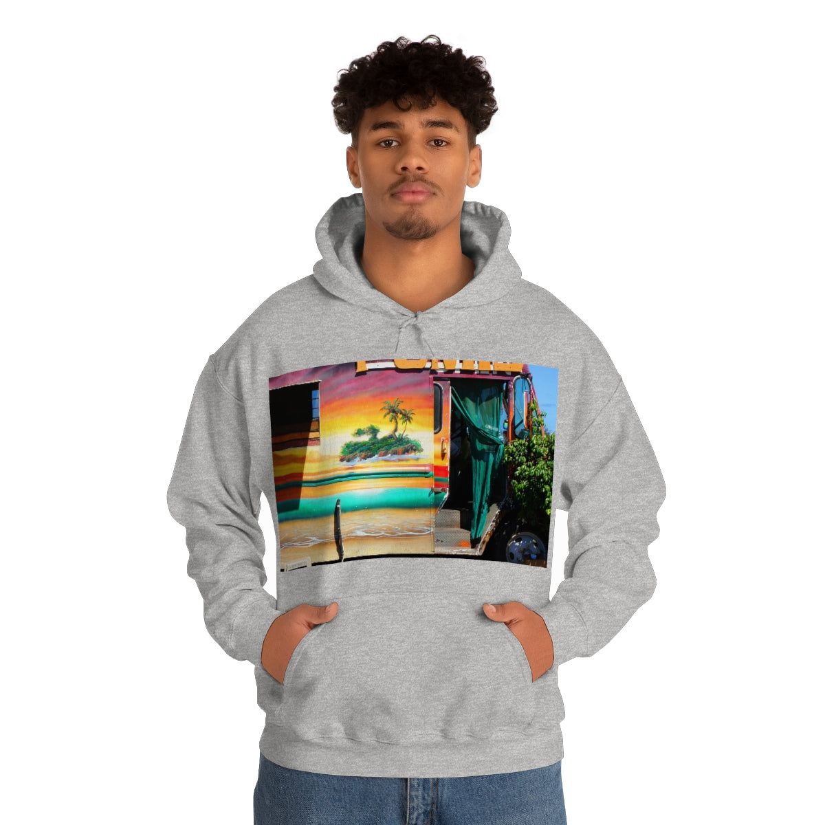 Island Love - Unisex Heavy Blend Hooded Sweatshirt - Fry1Productions