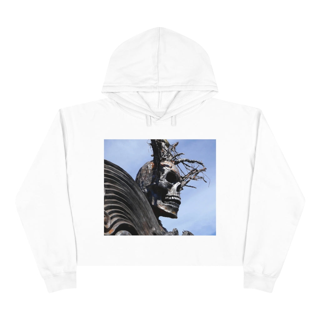 Skull Warrior - Crop Hoodie - Fry1Productions