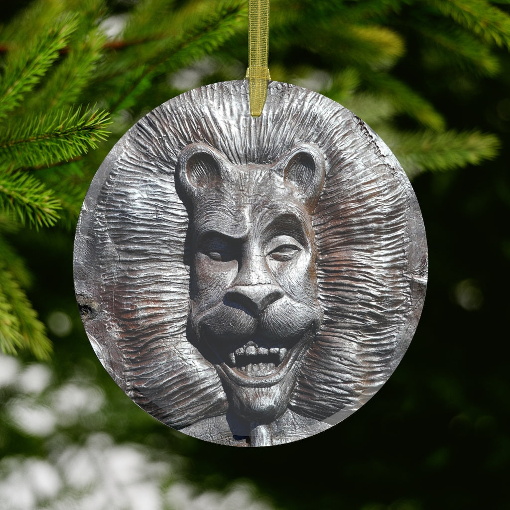 Lion's Friends Forever - Glass Ornament - Fry1Productions