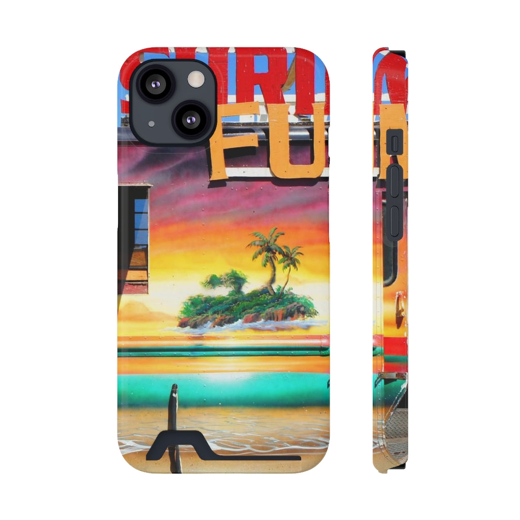 "Island Love" - Galaxy S22 S21 & iPhone 13 Case With Card Holder - Fry1Productions
