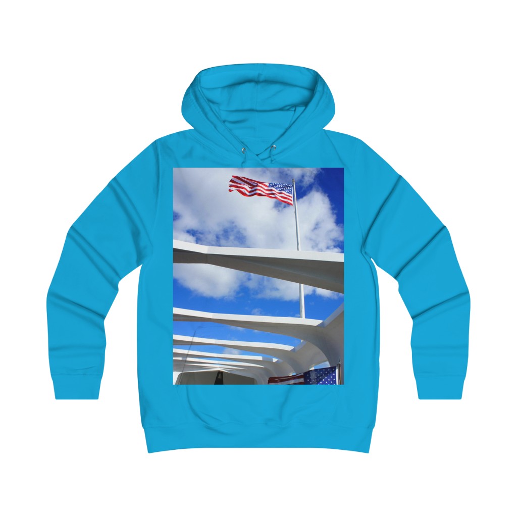 "In Solemn Remembrance Forever" - Girlie College Hoodie - Fry1Productions