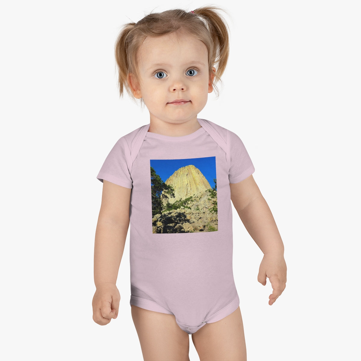 Reaching Heaven - Baby Short Sleeve Onesie - Fry1Productions