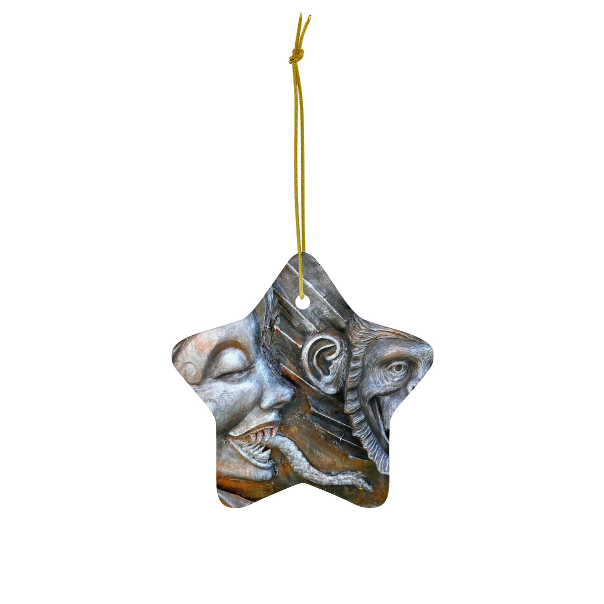 Snakily Speaking - Ceramic Ornaments - Fry1Productions