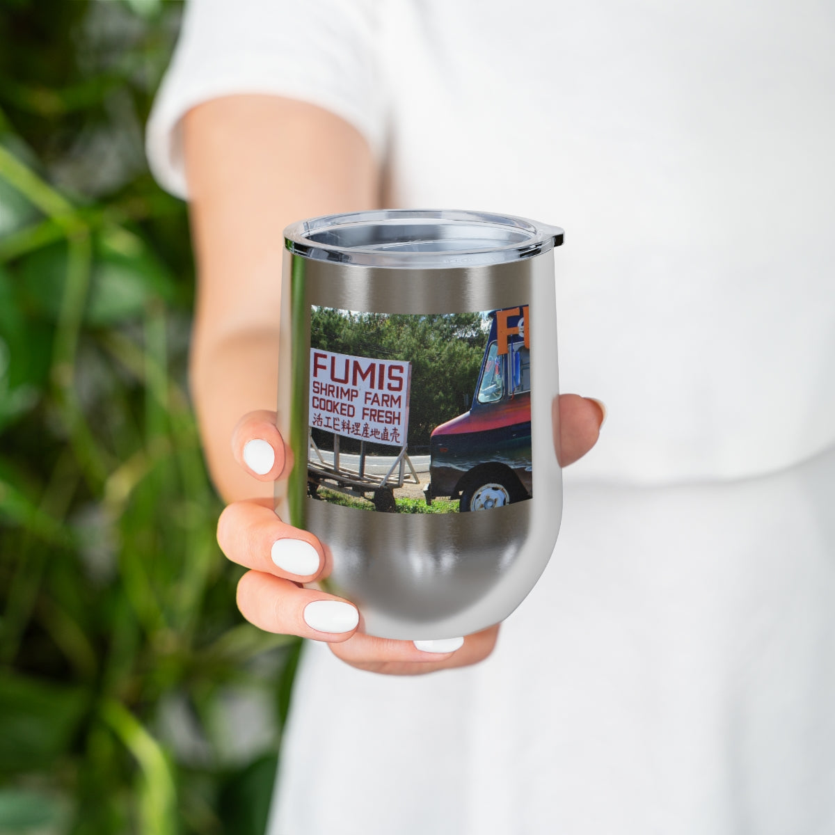 Aloha Keanu - 12 oz Insulated Wine Tumbler - Fry1Productions