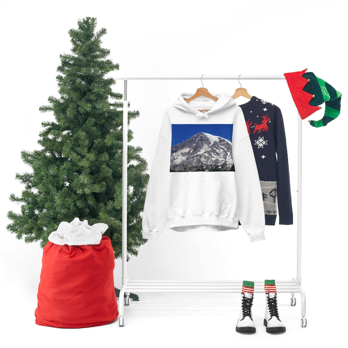 Majestic Mt. Rainier - Unisex Heavy Blend Hooded Sweatshirt - Fry1Productions