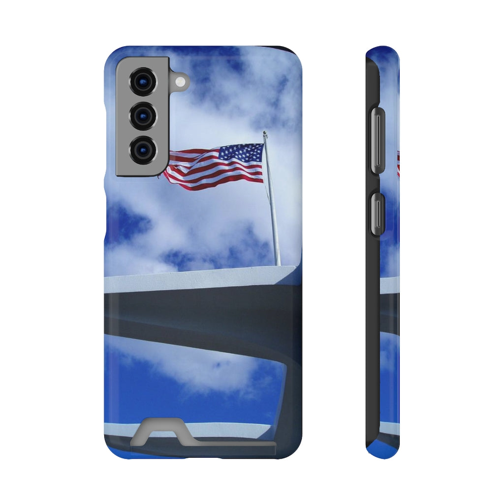 "In Solemn Remembrance" - Galaxy S22 S21 & iPhone 13 Case With Card Holder - Fry1Productions