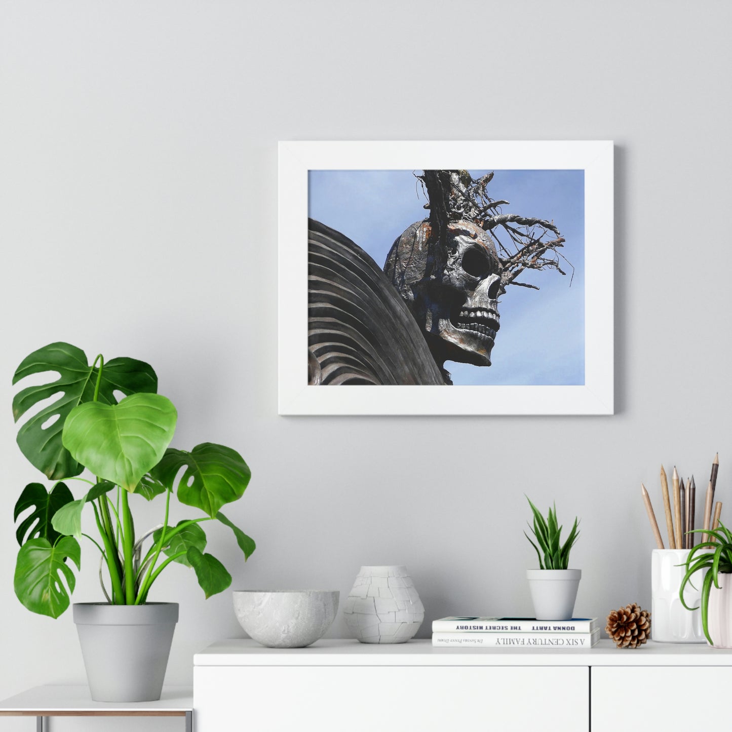 Skull Warrior - Framed Horizontal Poster - Fry1Productions