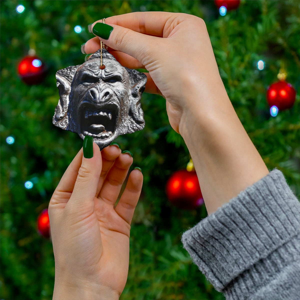 Frenzy Scream - Ceramic Ornaments - Fry1Productions