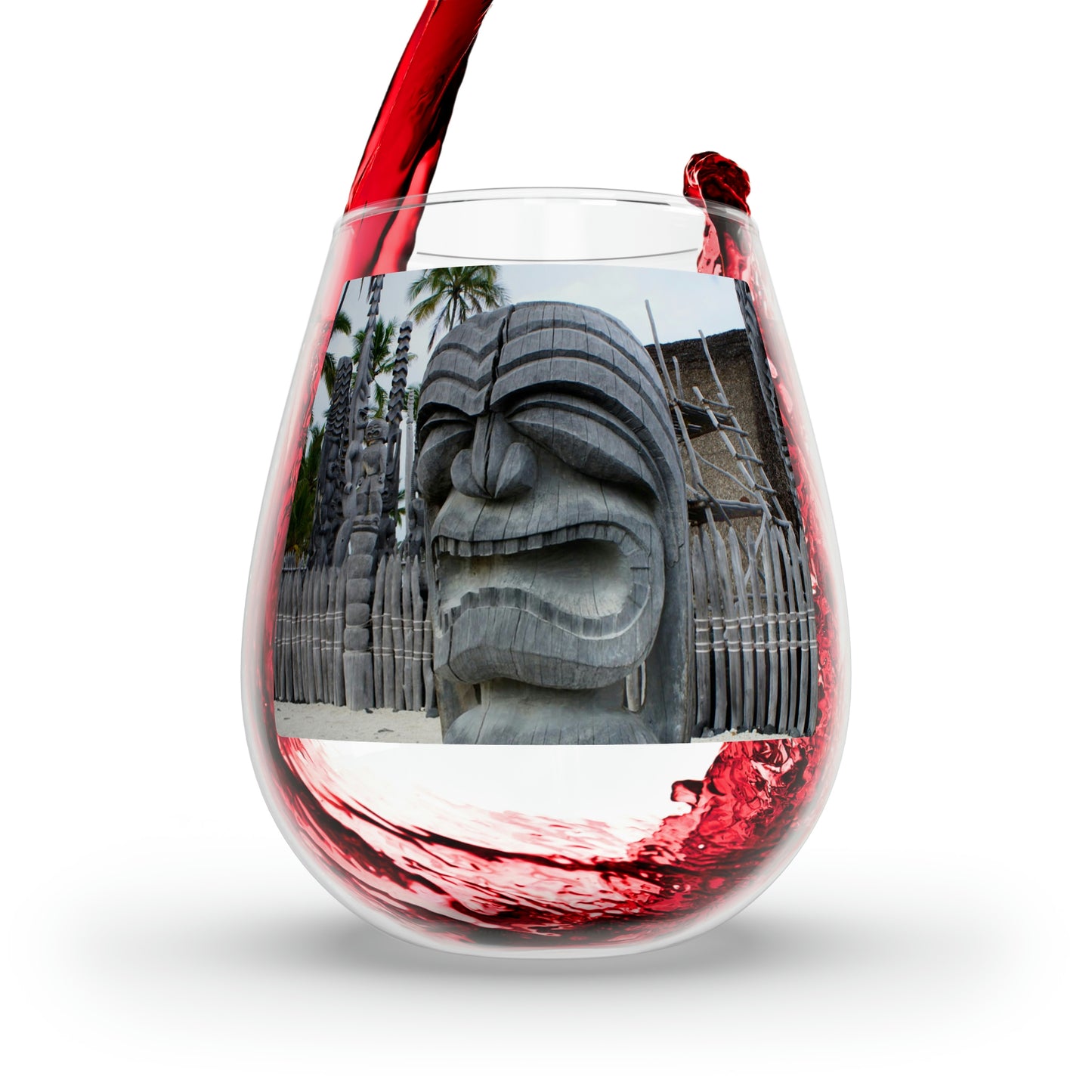 Fierce Guardian - Stemless Wine Glass, 11.75 oz - Fry1Productions