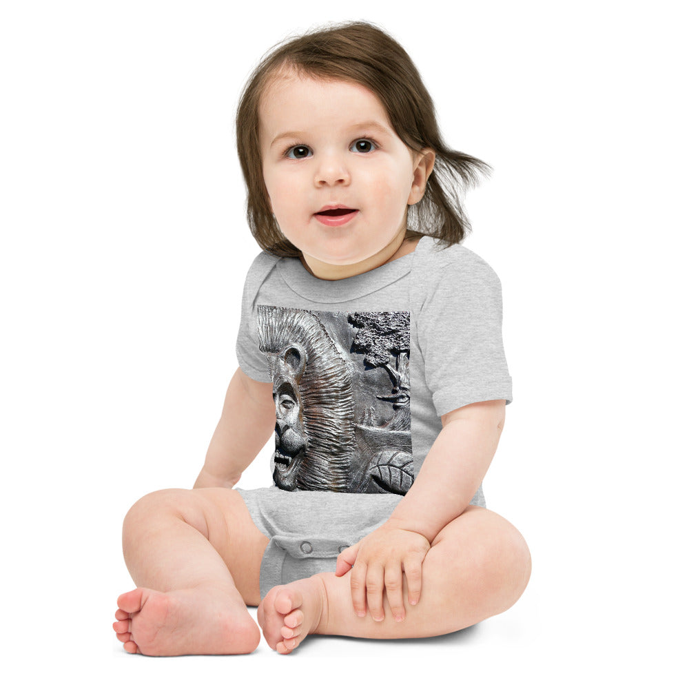 "Lion's Friends Forever V3" - Baby Short Sleeve One Piece - Fry1Productions
