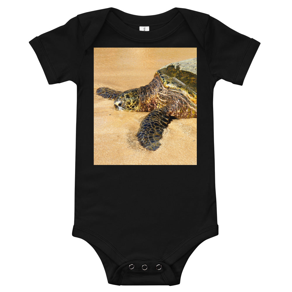 "Glistening Journey" - Baby Short Sleeve One Piece - Fry1Productions