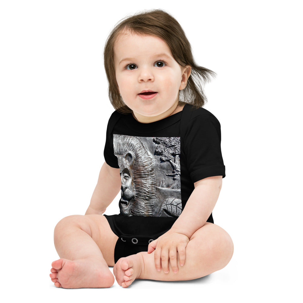 "Lion's Friends Forever V3" - Baby Short Sleeve One Piece - Fry1Productions