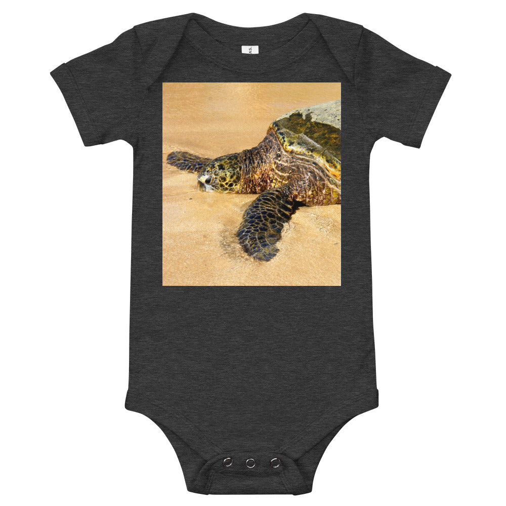 "Glistening Journey" - Baby Short Sleeve One Piece - Fry1Productions