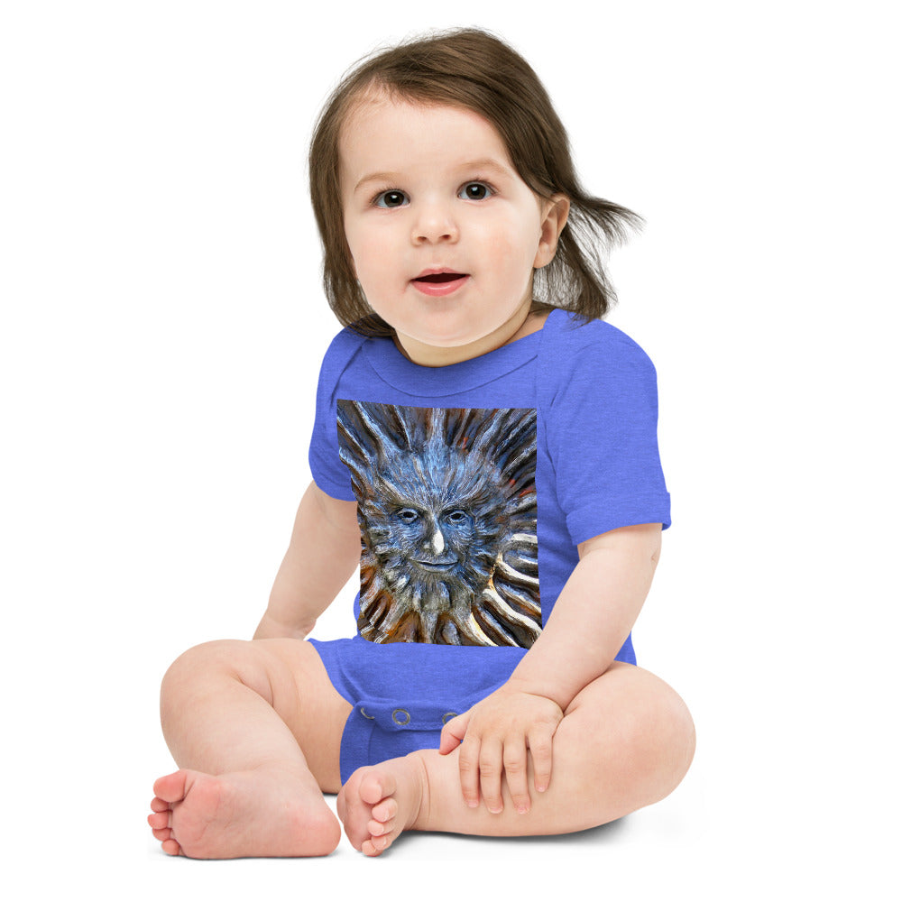 "Sun God" - Baby Short Sleeve One Piece - Fry1Productions