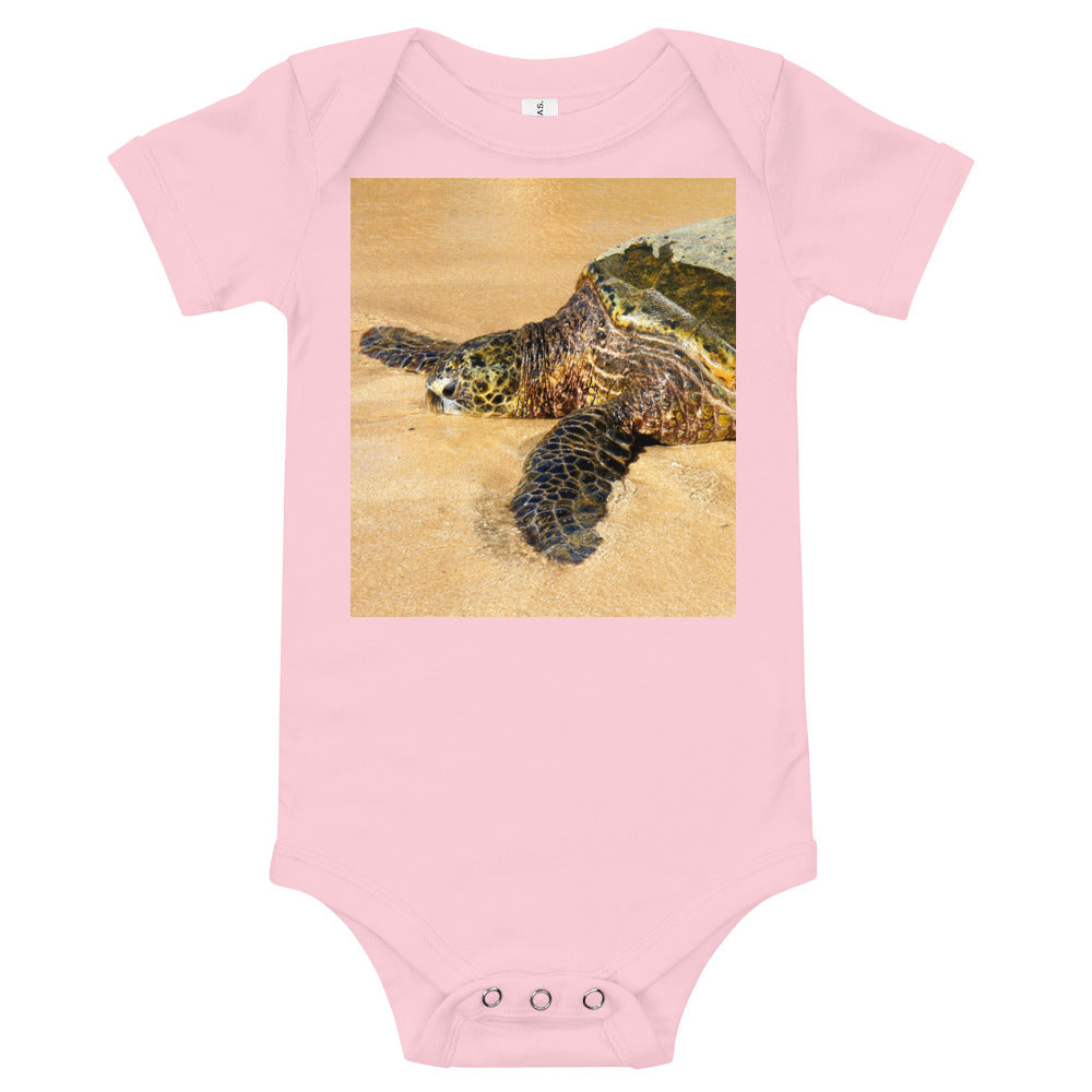"Glistening Journey" - Baby Short Sleeve One Piece - Fry1Productions