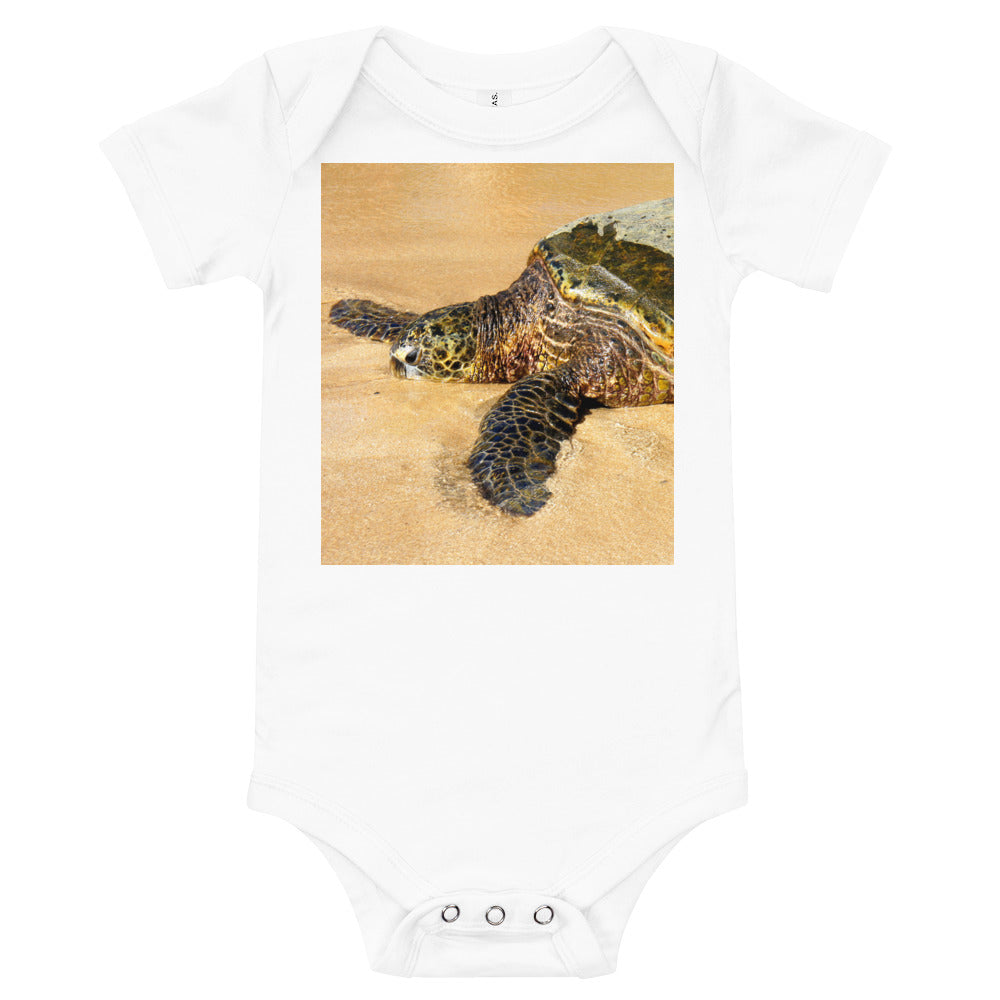"Glistening Journey" - Baby Short Sleeve One Piece - Fry1Productions