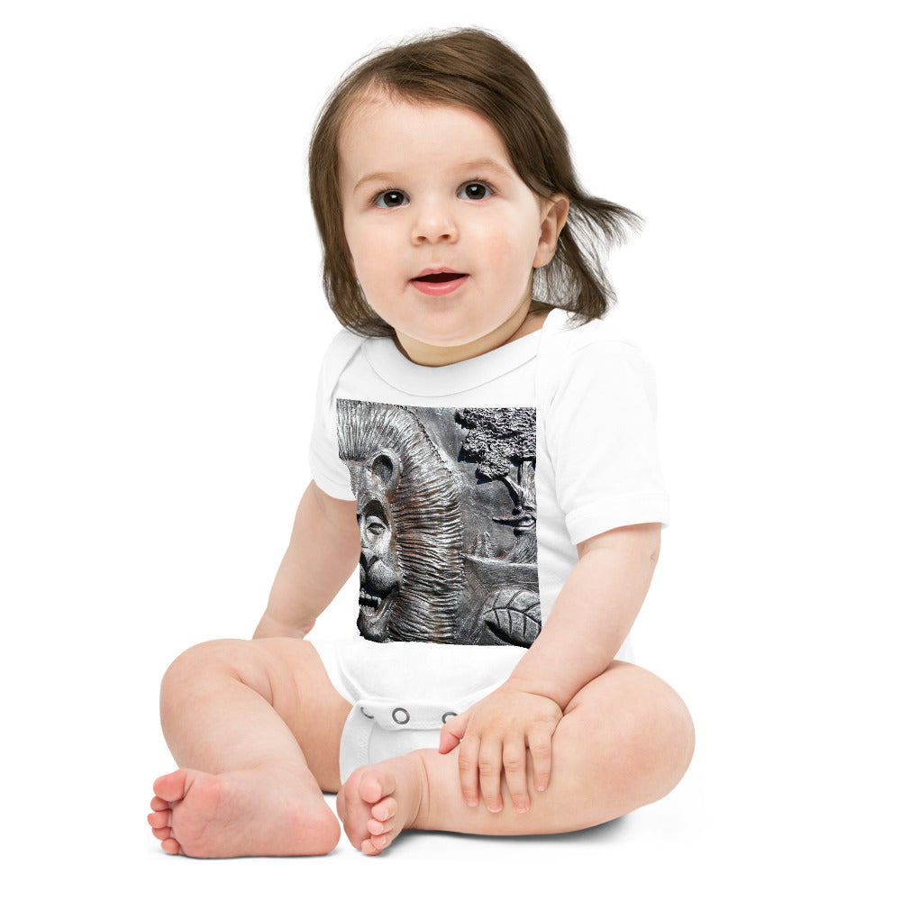 "Lion's Friends Forever V3" - Baby Short Sleeve One Piece - Fry1Productions