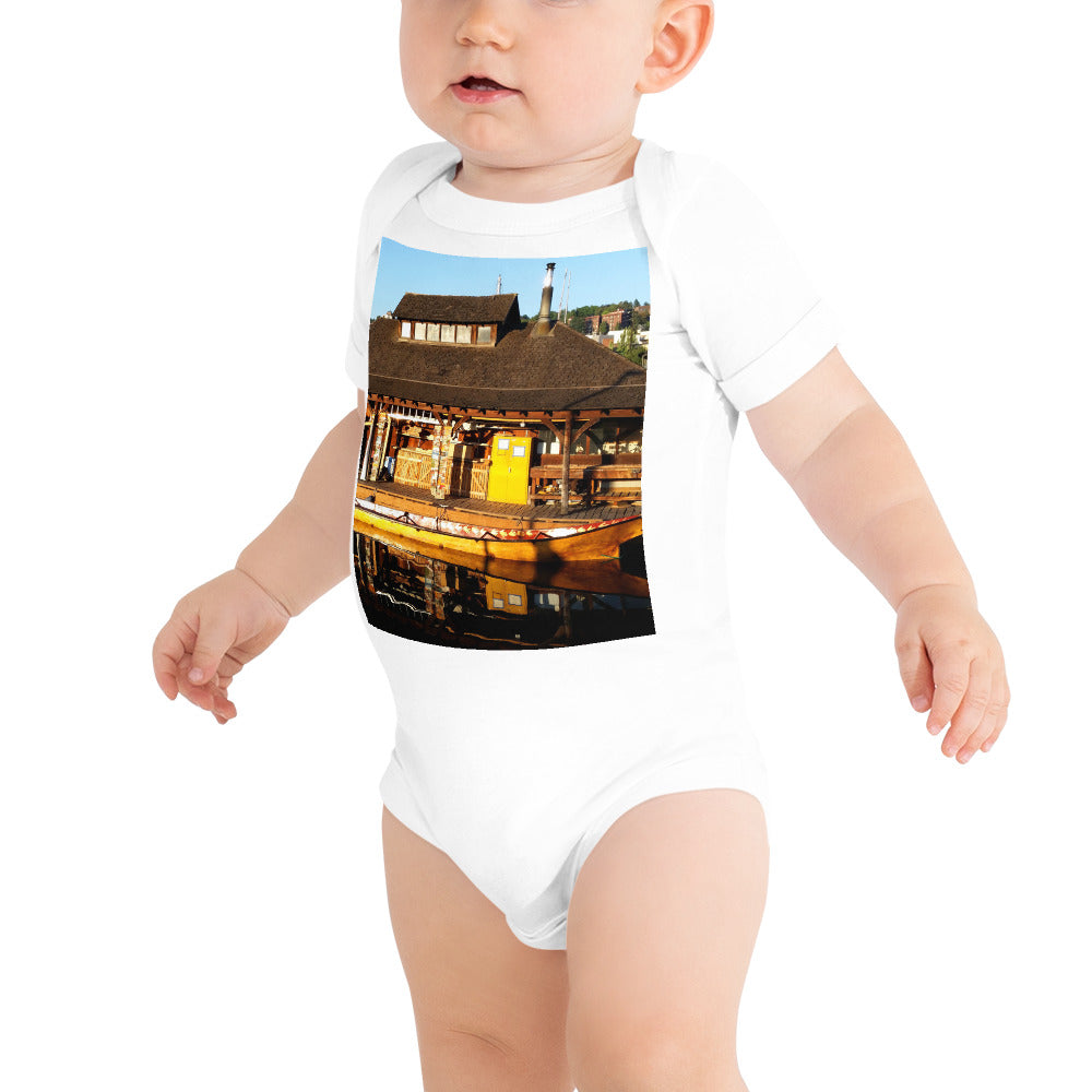 "Q'il'bid Awe" - Baby Short Sleeve One Piece - Fry1Productions