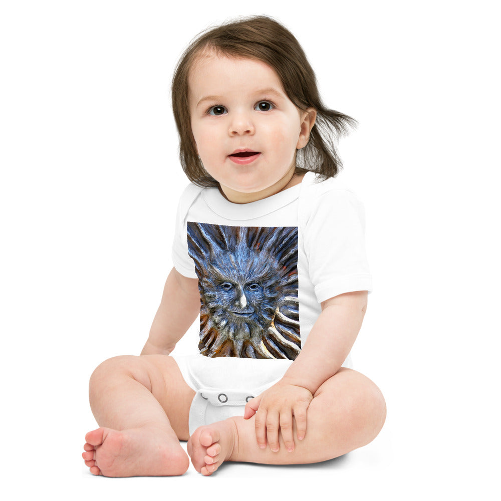 "Sun God" - Baby Short Sleeve One Piece - Fry1Productions