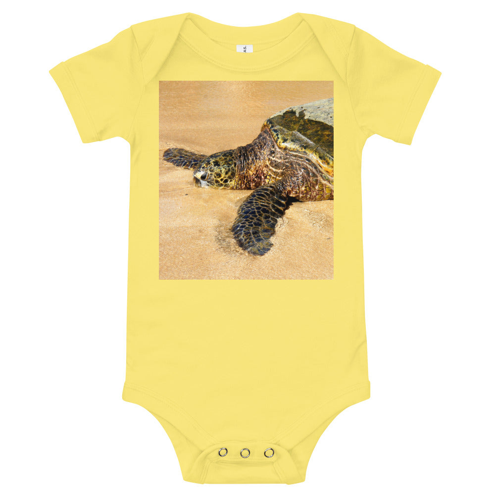 "Glistening Journey" - Baby Short Sleeve One Piece - Fry1Productions