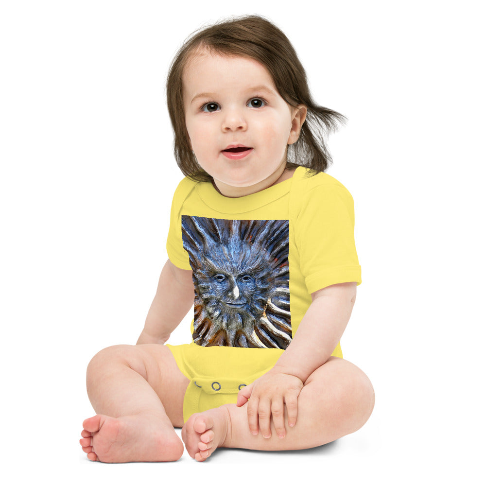 "Sun God" - Baby Short Sleeve One Piece - Fry1Productions