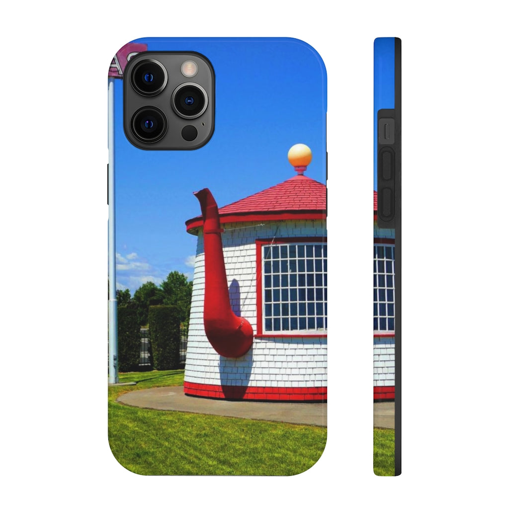 "Historic Teapot Dome Service Station" - iPhone Tough Case - Fry1Productions