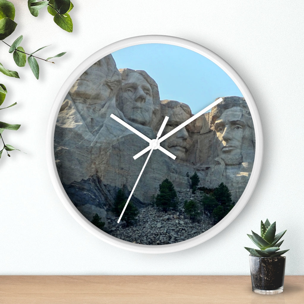 "History Remembered Forever" - 10" Wooden Frame Wall Clock - Fry1Productions