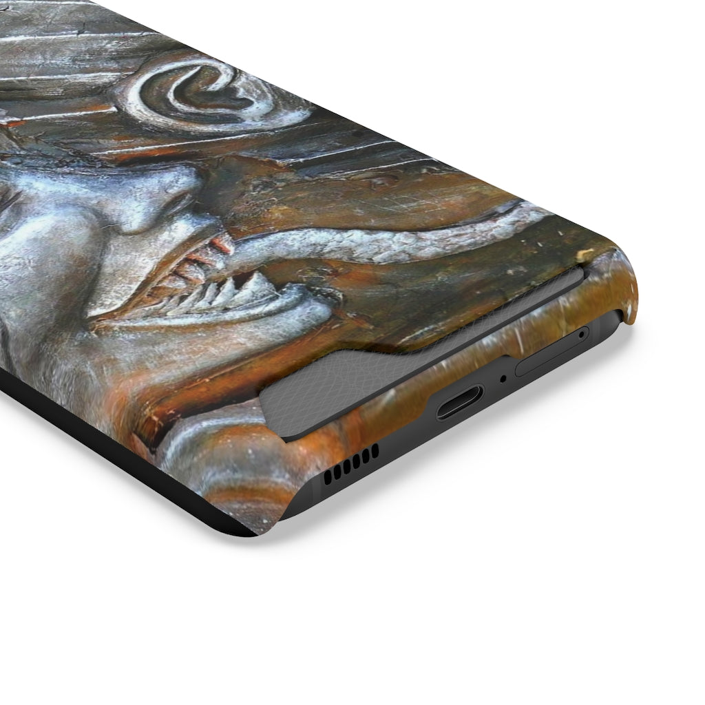 "Snakily Speaking" - Galaxy S22 S21 & iPhone 13 Case With Card Holder - Fry1Productions