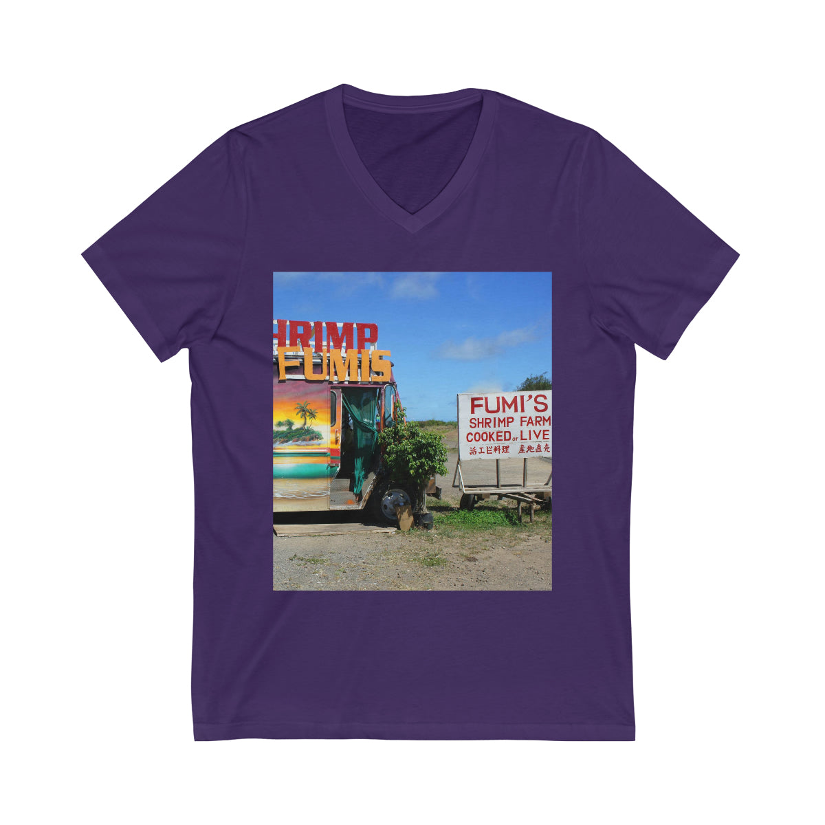 Kaulana Delights - Unisex Jersey Short Sleeve V-Neck Tee - Fry1Productions