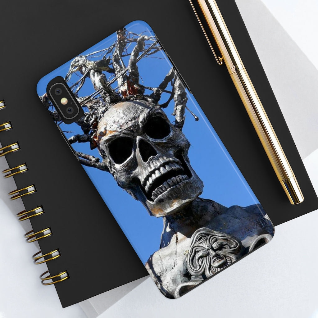 "Skull Warrior Stare" - iPhone Tough Case - (iPhone 13 Pro Max - iPhone 6) - Fry1Productions
